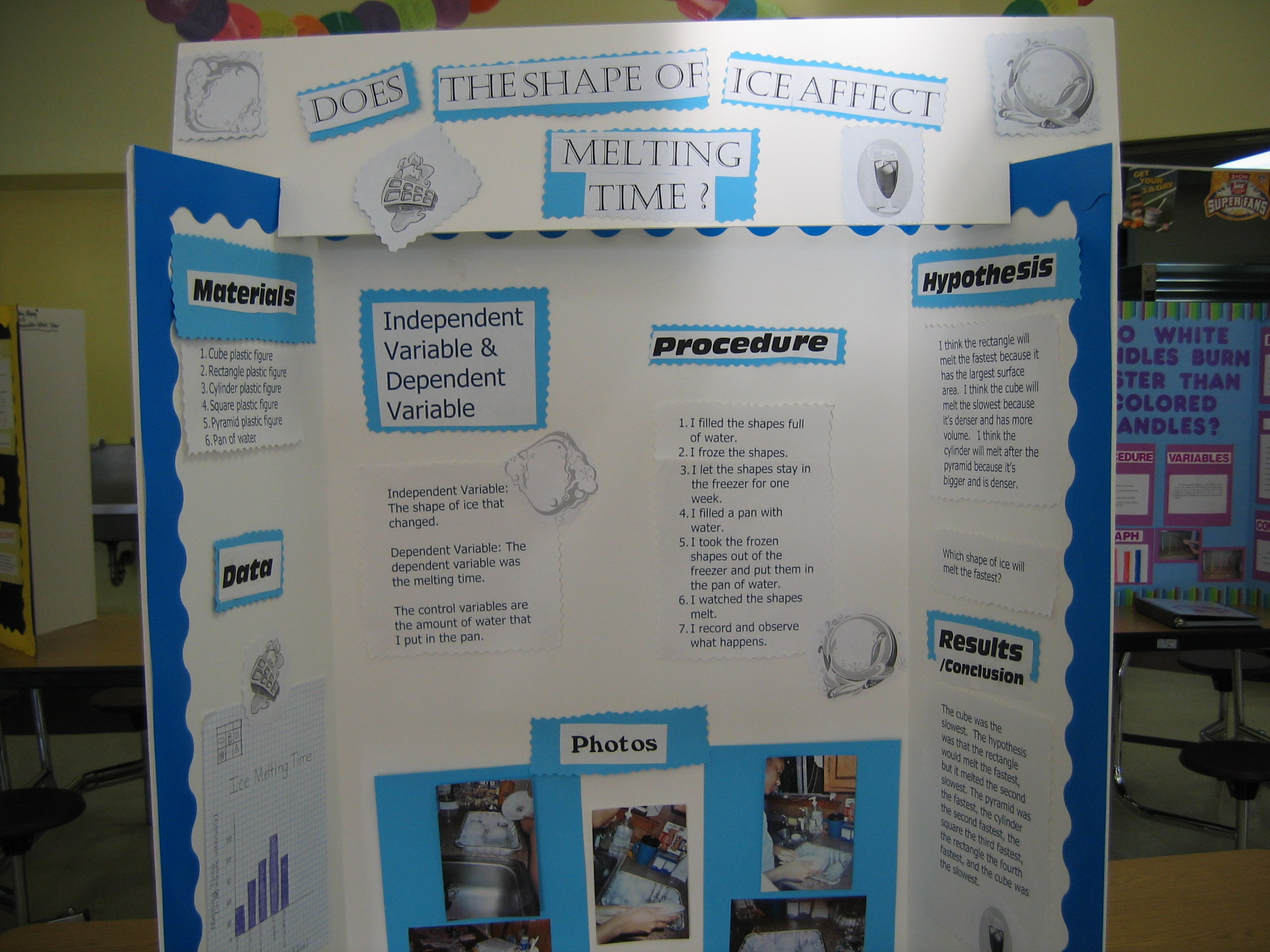 ice cube melting science project