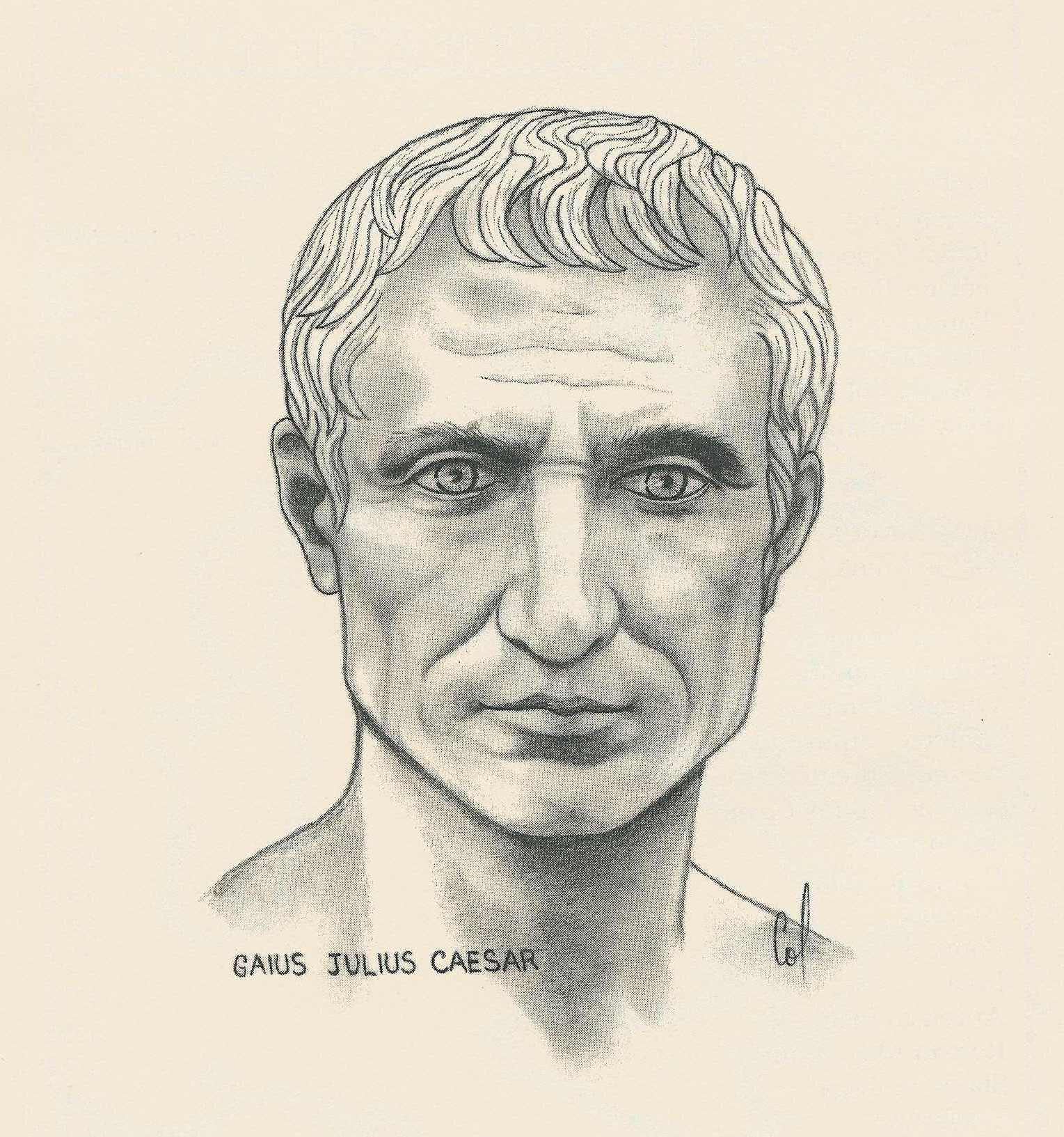 Гай Юлий Цезарь прижизненный портрет