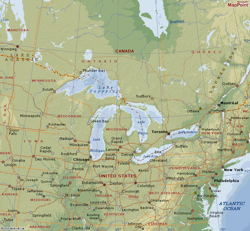 Great Lakes Map Worksheet 2